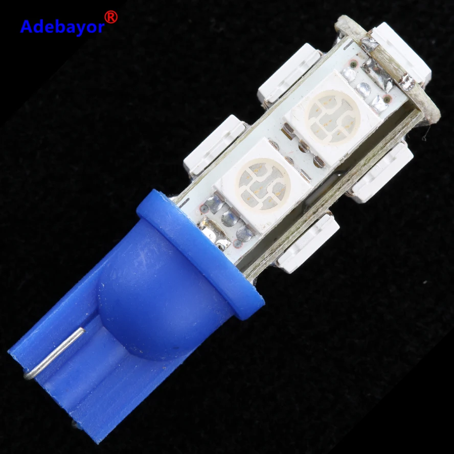 6X T10 9 SMD 5050 led автомобиль 194 W5W для чтения Двери Угловой указатель поворота лампа