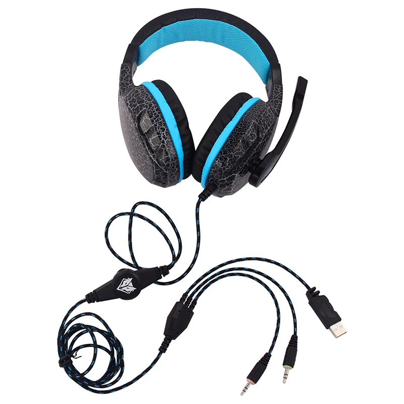 Auriculares игровая стерео свет гарнитура Регулируемые с микрофоном и объем