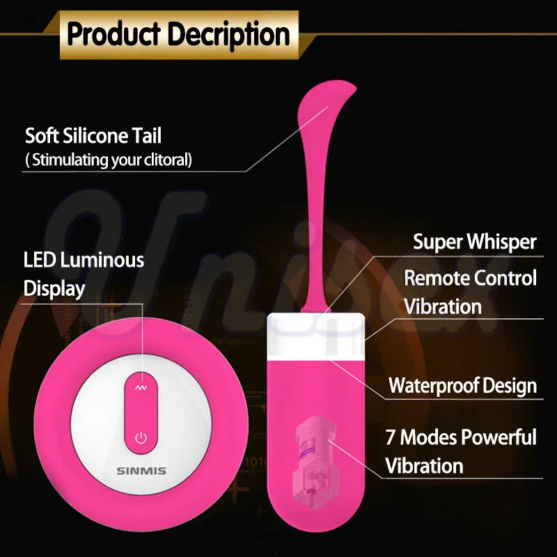 Nalone дистанционное управление беспроводной 7 Режимы сильной вибрации