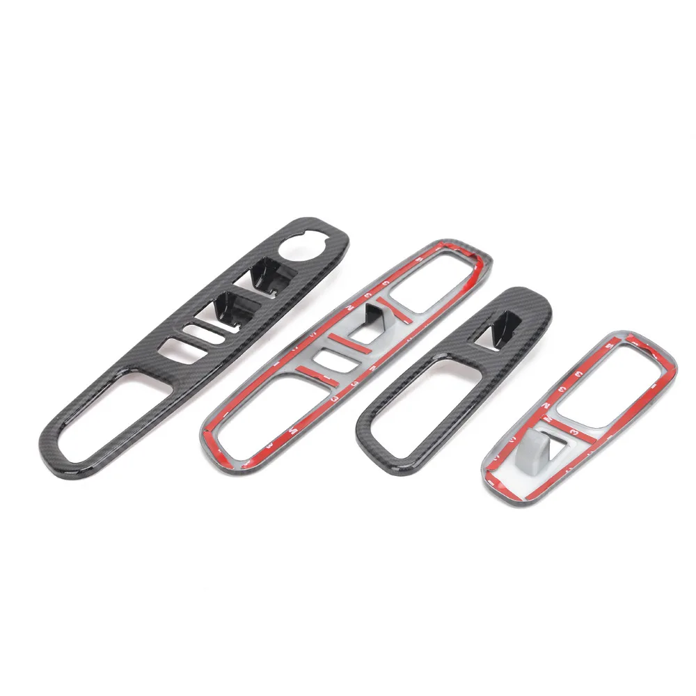 WISENGEAR 1 комплект карбоновый черный интерьерный дверь окно переключатель панель