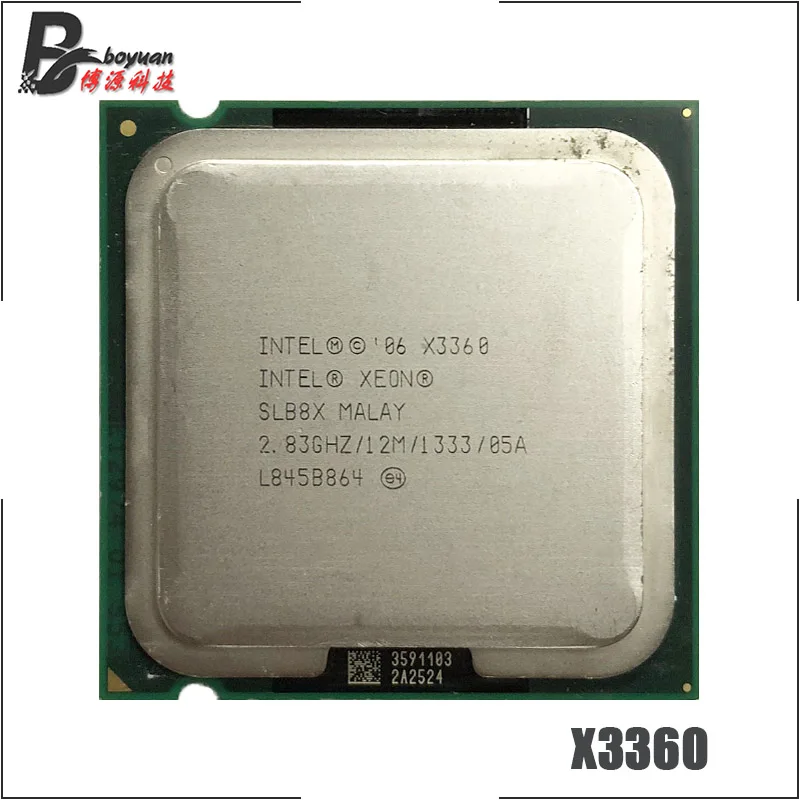Intel Xeon X3360 2,8 ГГц четырехъядерный процессор 12M 95W 1333 LGA 775