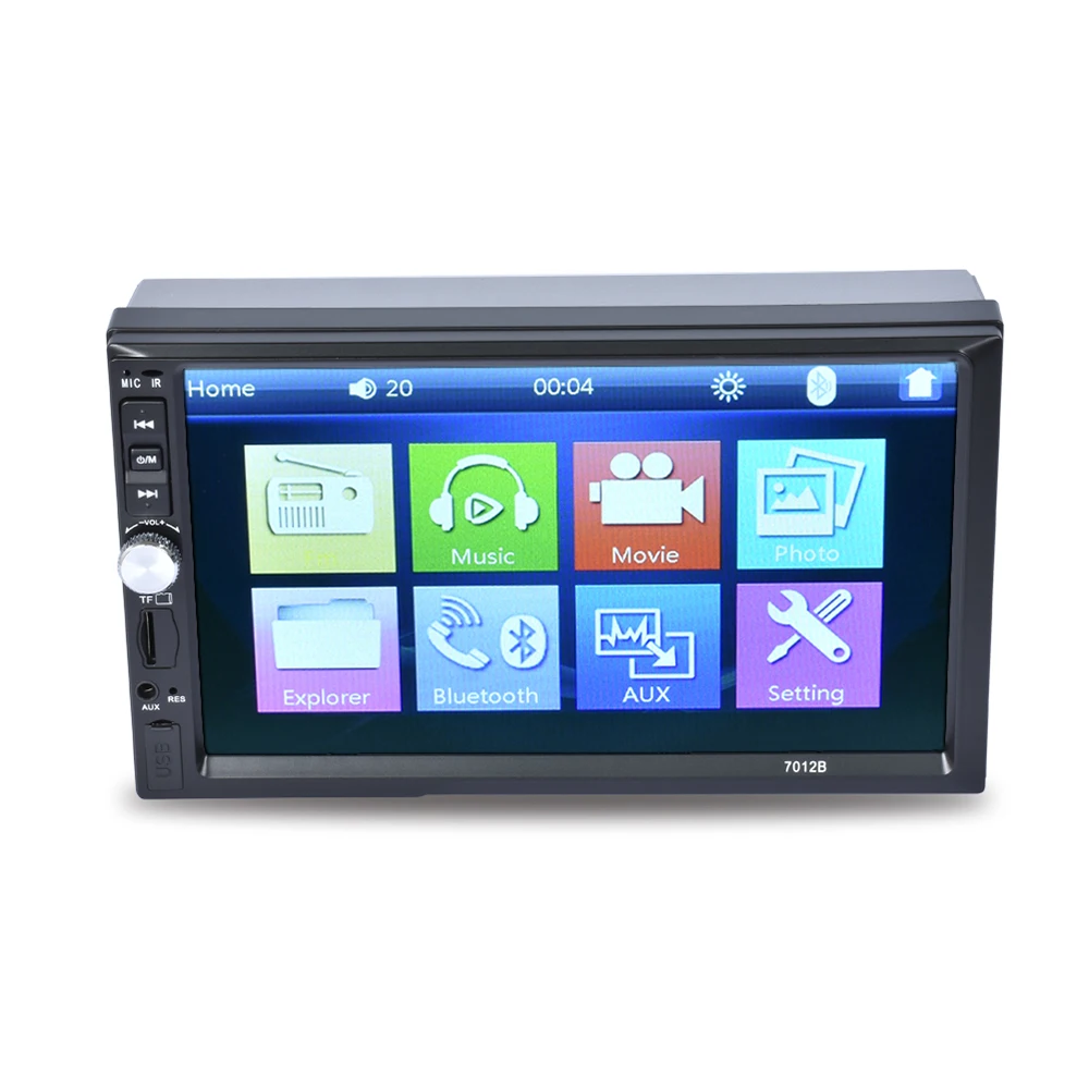 7012B сенсорный экран автомобильный видео плеер Автомобильный DVD 7 дюймов Bluetooth FM