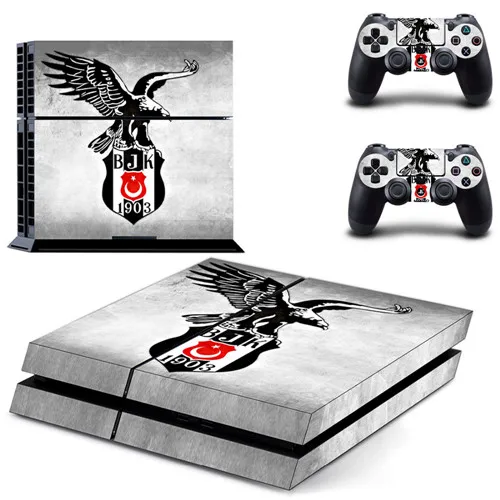 2 Турция футбольная команда Besiktas BJK PS4 наклейка кожи для sony PS4 playstation 4 консоли и 2 контроллера кожи наклейка s - Цвет: 2