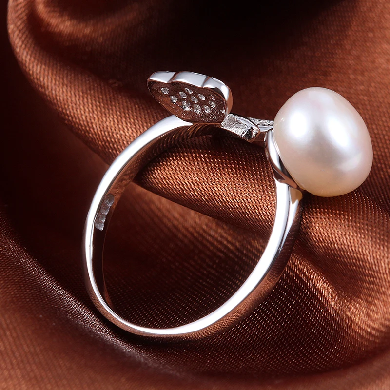 ORSA JEWELS большая рекламная акция женское регулируемое кольцо бабочка& жемчуг и блестящие AAA CZ модные вечерние ювелирные изделия PSR08-29