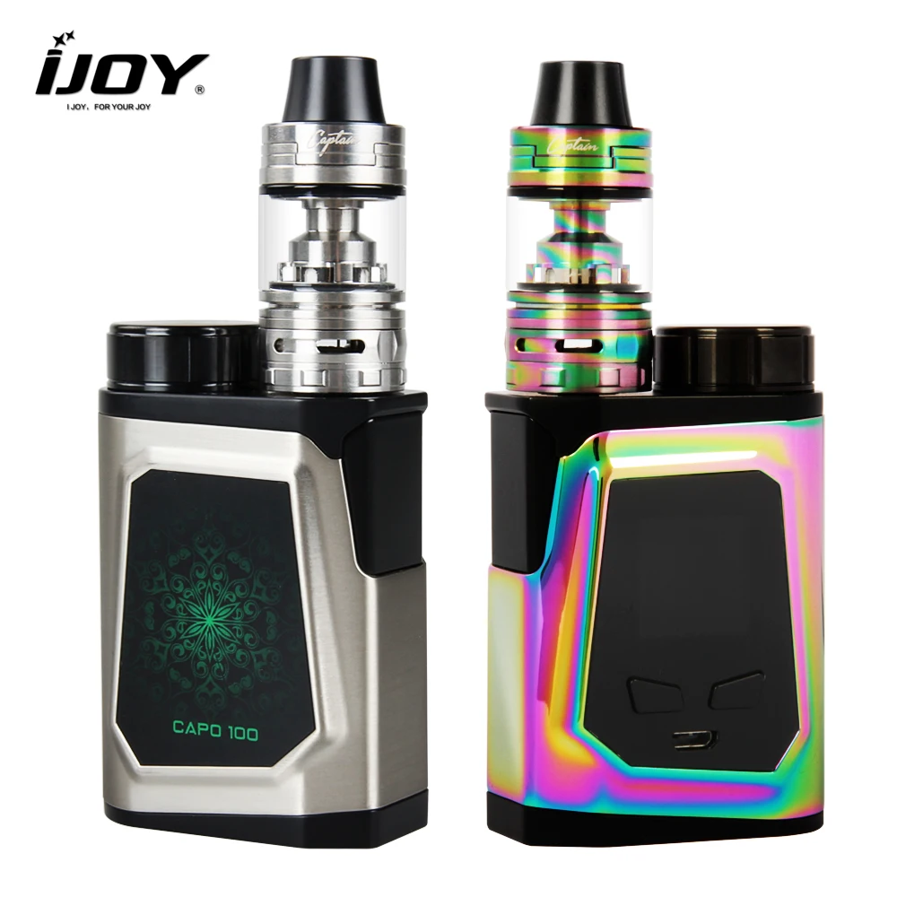 Оригинальный Наборы электронных сигарет IJOY 100 Вт поле mod с 3750 мАч Батарея 2 мл 0.05ohm