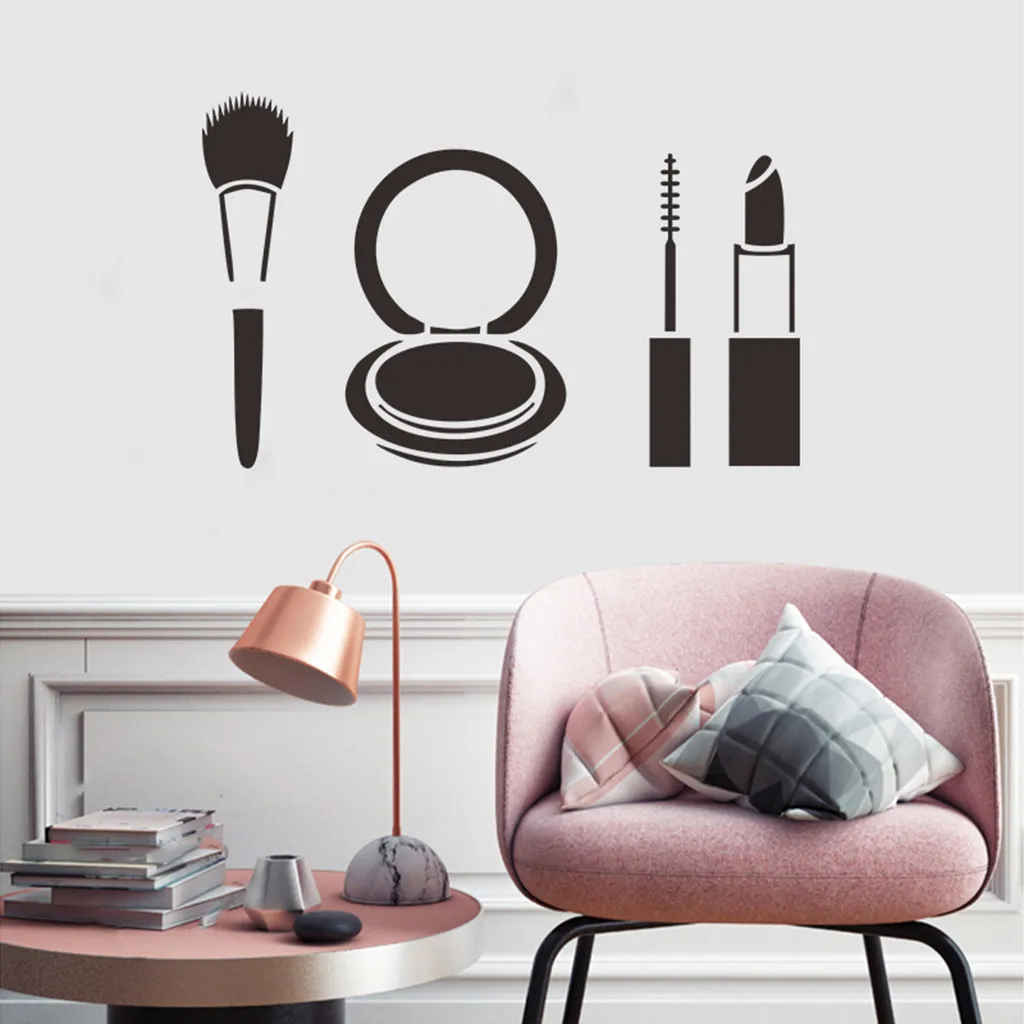 Стикер для украшения стен модная помада макияж виниловые наклейки на стену