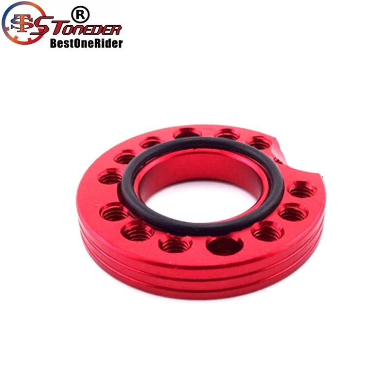 STONEDER Red CNC 28mm Carburetor Inlet Intake Adjuster Spinner Plate Adadpter For 110cc 125cc ATV Quad Pit Dirt Bike Dax | Автомобили и