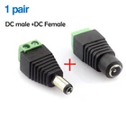 Адаптер питания постоянного тока с гнездом и штекером 2,1 мм x 5,5 мм разъем BNC Balun коннектор для Coax CAT5 к видеокамере видеонаблюдения CCTV