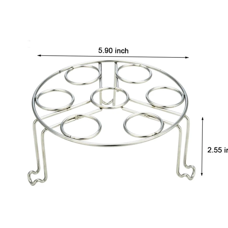 Stainless Steel Egg Steamer Rack Instant Pot Stackable Vegetable Pressure Cook Tools Cooking Food Basket 2 Pack Cookware | Дом и сад
