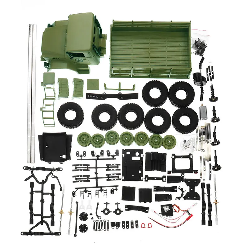 No Transmitter Green WPL B-16 1/16 2,4G 6WD пульт дистанционного управления гусеничный внедорожный Радиоуправляемый автомобиль с светильник RTR готов к работе с передатчиком детские игрушки «сделай сам» подарок - Цвет: No Transmitter Green