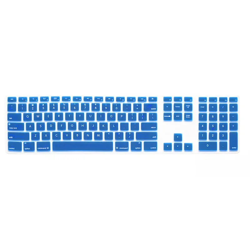 Силиконовый тонкий защитный чехол для клавиатуры с цифровой клавиатурой Apple iMac (5
