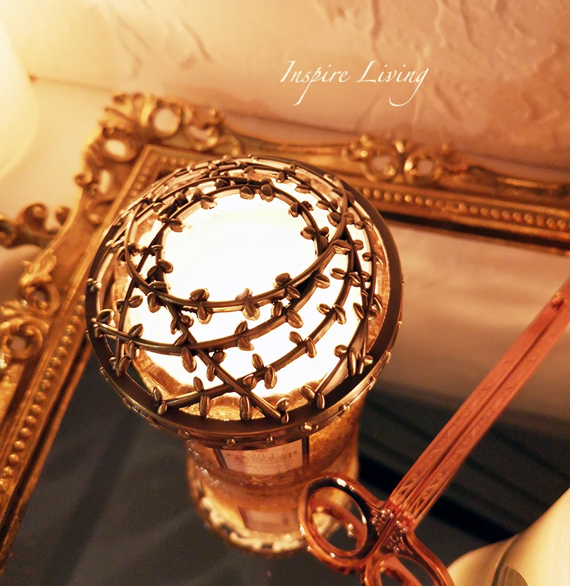 

Aromatherapy Candles Smart Cover Anti hanging Wall Uniform Thermal Combustion Fine Metal Cover