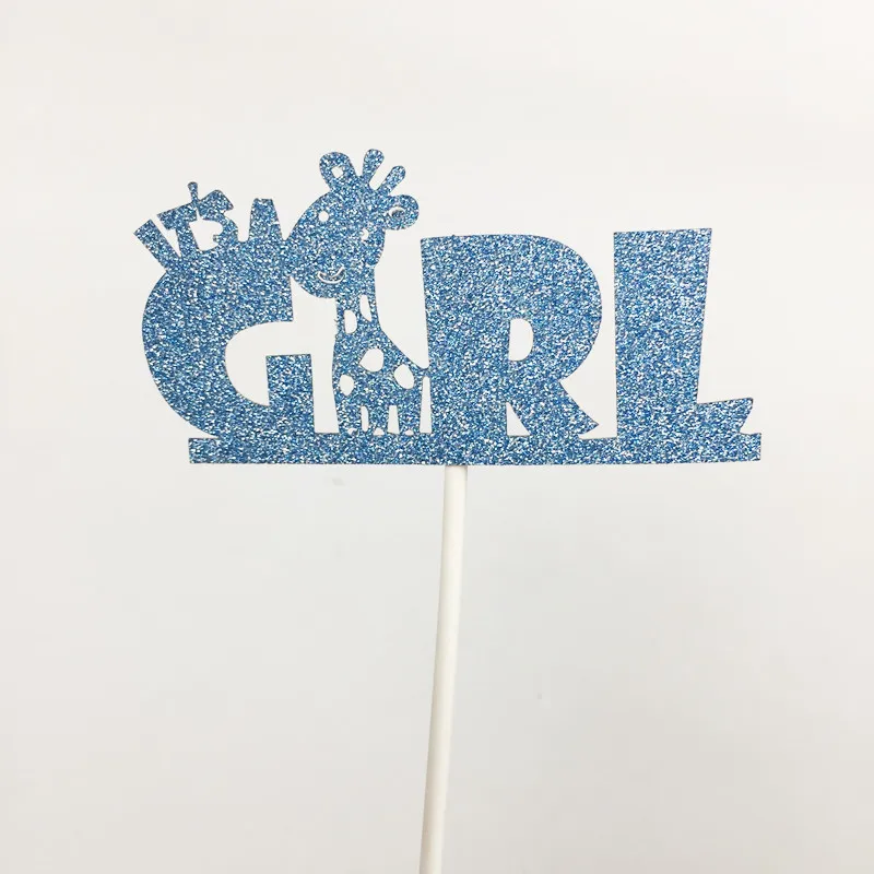 Насыщенный сапфировый Ynaayu/1 шт., топпер для торта «It is Boy», «It is Boy», «Baby Born Shower», «Birhtday», вечерние топперы для торта, золотые топперы для торта, вечерние топперы - Цвет: Насыщенный сапфировый