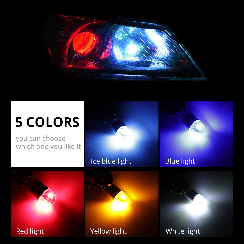 Oslamp 4 шт. T10 W5W 194 светодиодный автомобильный парковочный боковой номерной знак