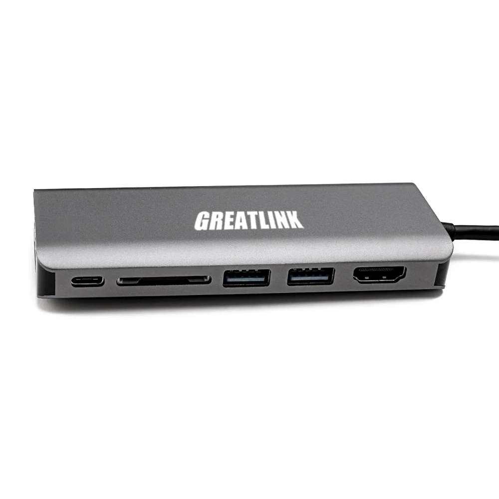 Переходник USB Type C к 3 0 разветвитель HDMI 4K соединитель RJ45 Ethernet AUX RJ 45 кабель SD Solt TF