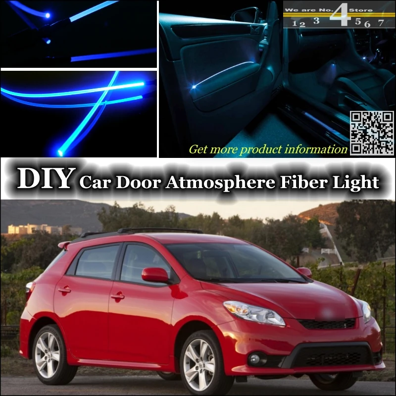 

Внутреннее освещение, настроение атмосферы, оптоволоконная лента, свет для TOYOTA Matrix, внутренняя панель двери, освещение, не светильник