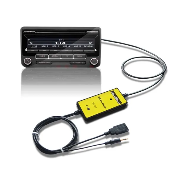 Автомобильное радио USB AUX аудио Mp3 адаптер вспомогательный SD кард ридер интерфейс