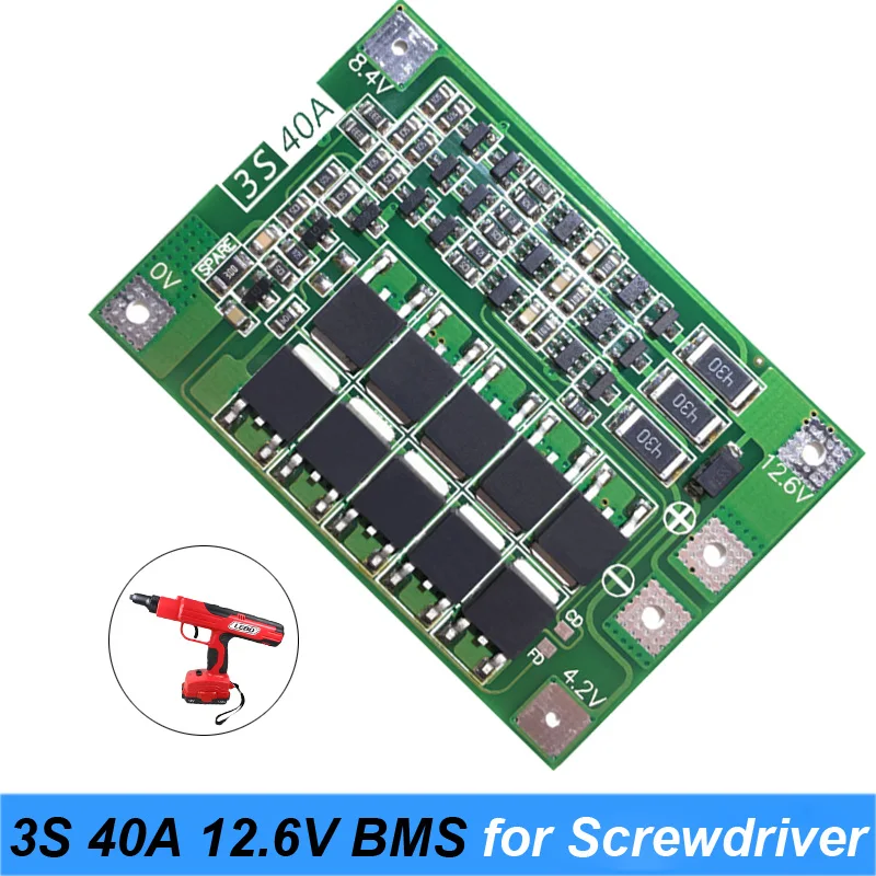 3S 25A 40Afor отвертка li-ion 18650 BMS PCM защитная плата батареи с балансировкой для модуля