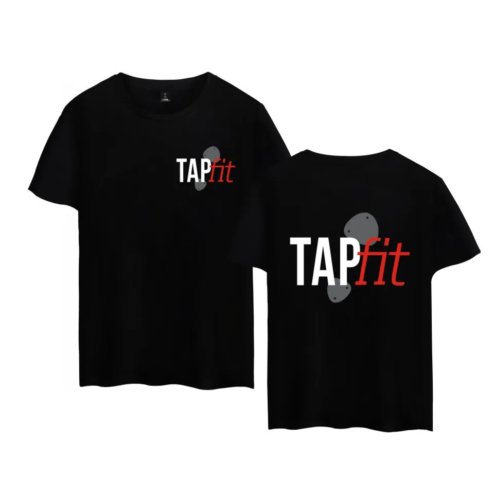 Tapfit логотип Футболка Мода Для мужчин женщин Летняя одежда Топы корректирующие