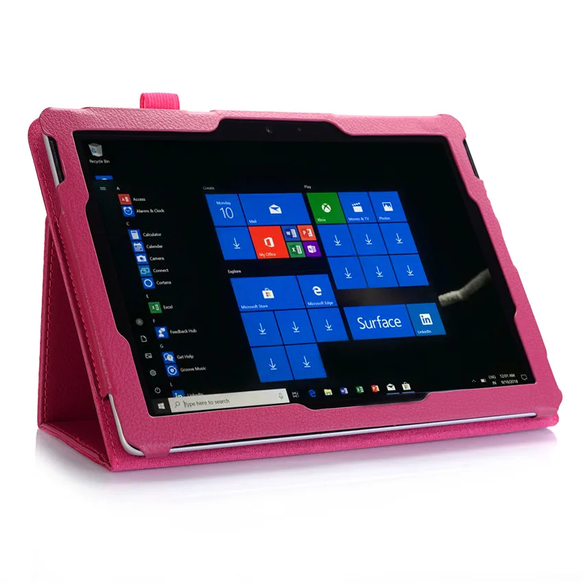 Чехол для Microsoft Surface Go 10 дюймов, Стильный чехол-подставка в виде ракушки, портативный чехол, может держать клавиатуру, поверхность, ручка, слот, чехол, Fundas