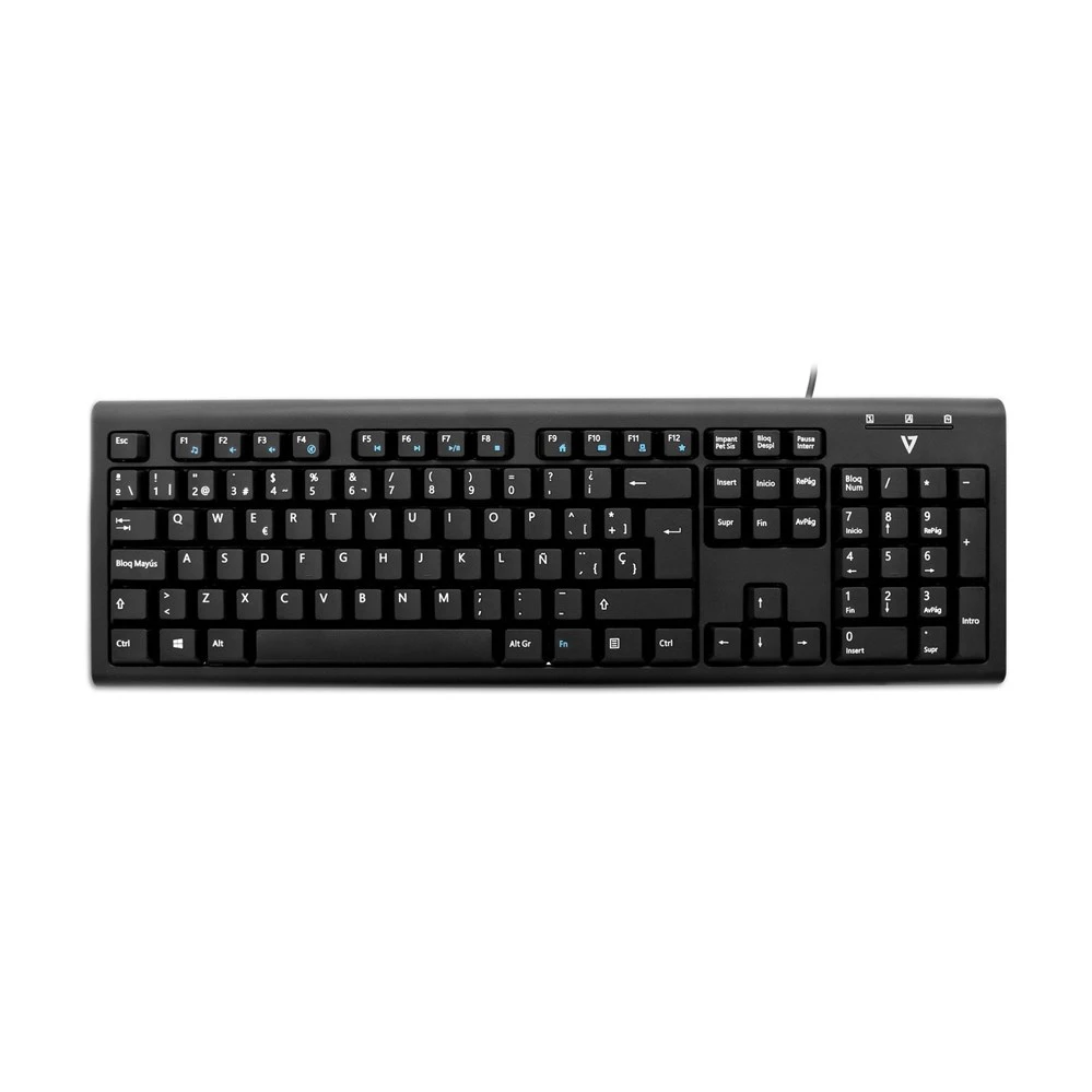 Клавиатура с V7 USB/PS2 cable &amp #8211 ES Стандартный Проводной USB Механическая QWERTY черный |