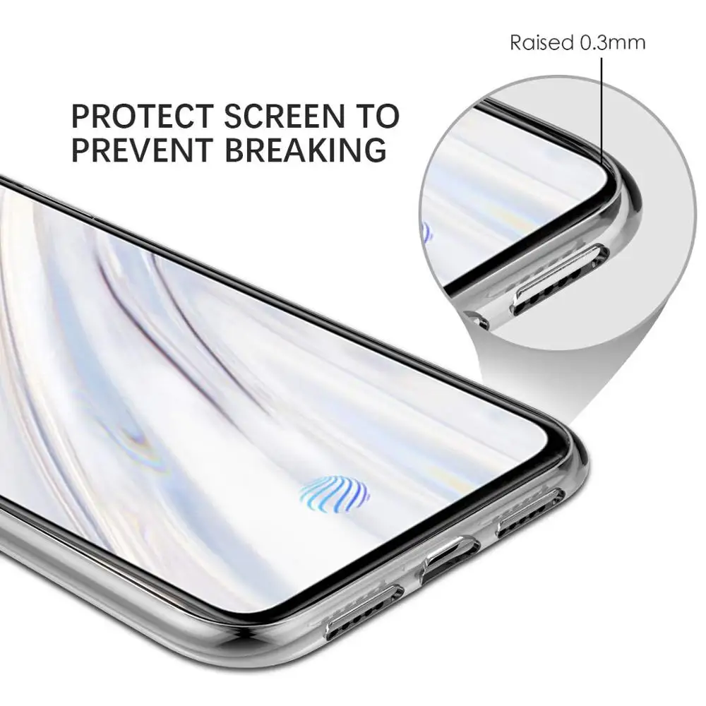 Anti Skid Soft Transparent TPU Phone Case For Vivo X27 Shock Proof Absorption |