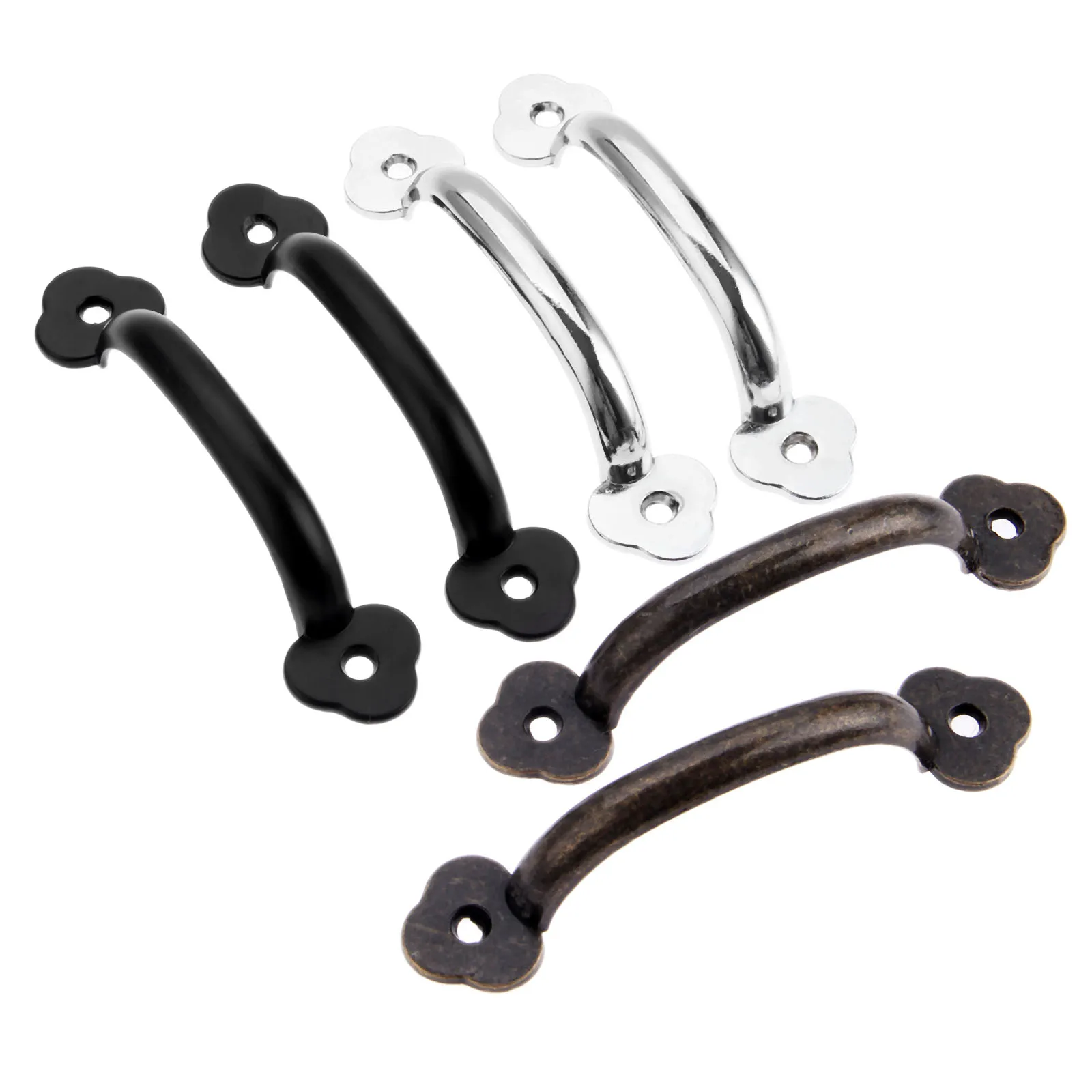 

2Pcs 102x22mm Antique Furniture Handle Drawer Cupboard Kitchen Jewelry Wood Box Handles Pulls Knob Furniture Hardware