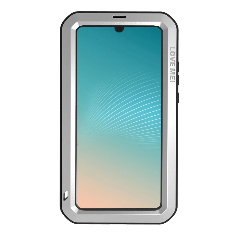 360 полный защитный чехол для huawei P30 Pro, Роскошный Жесткий противоударный металлический алюминиевый чехол для huawei P30Lite - Цвет: silver