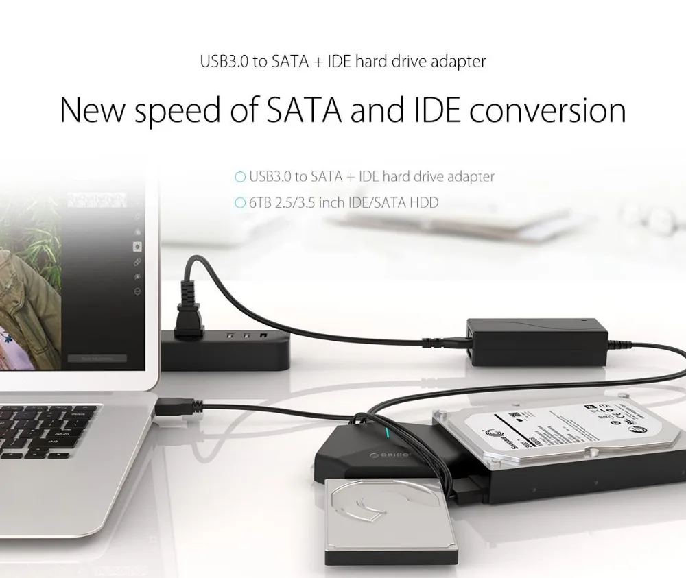 Жесткий диск ORICO 2 5/3 5 дюйма SATA и IDE с кабелем USB3.0 для компьютера ноутбука MacOS Windows