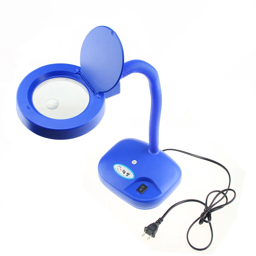 Настольная Лупа с светильник кой регулируемая настольная лампа увеличительным