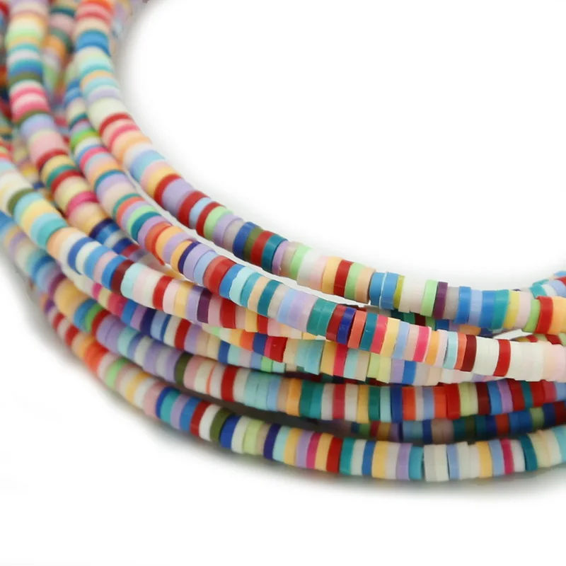 3x1 мм полимерные глиняные бусины дисковые свободные для ожерелья браслета сделай