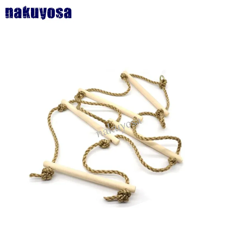 Дети играют на открытом воздухе в помещении деревянный трос игрушечные лестницы