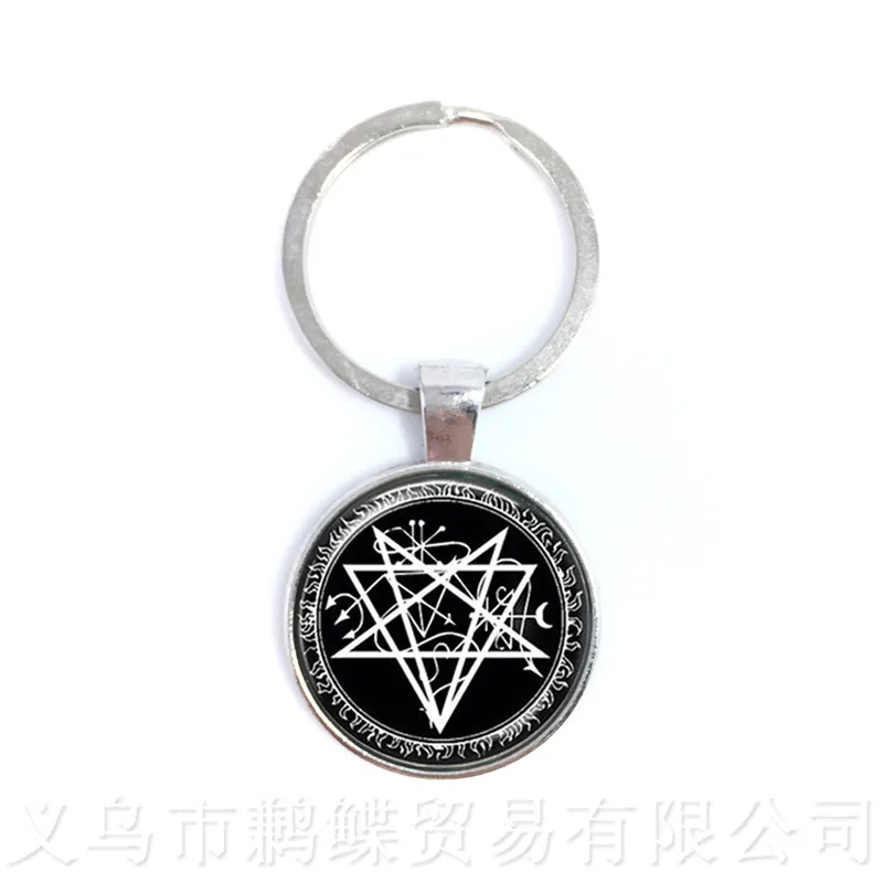 2018 супернатуральные стеклянные брелоки в виде пентаграммы Готическая подвеска