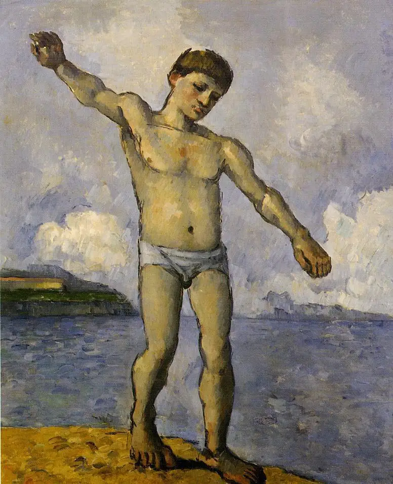 

Paul Cezanne Oil Painting Reproduction,handmade oil painting,oil painting,bather-with-outstreched-arms,canvas oil painting,high