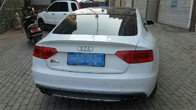 Для Audi A5 спойлер Высокое качество ABS Материал заднего крыла первоклассника Цвет задний спойлер для Audi A5 спойлер