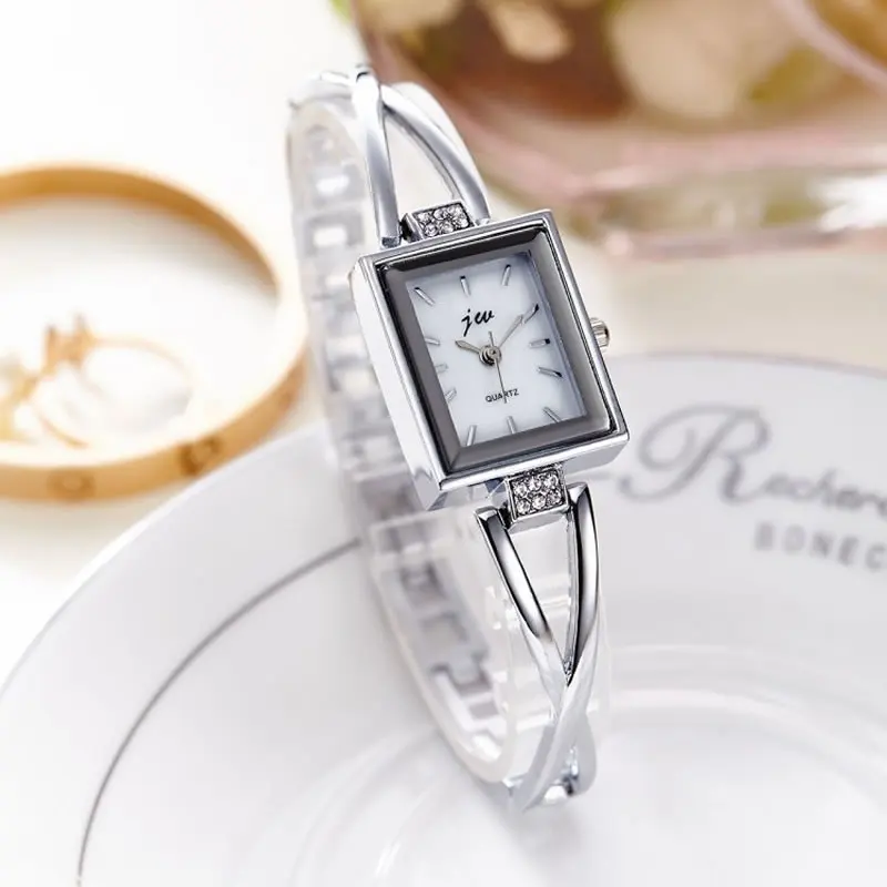 JW бренд Horloge Vrouwen Goud Винтаж Люкс Klok нарукавная повязка Dames Merk люкс Rvs наручные часы |