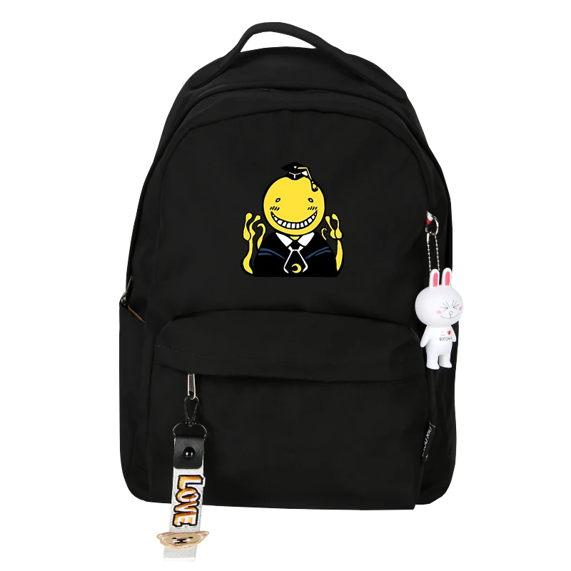 1 Нейлоновый рюкзак для ноутбука Korosensei, школьная сумка для девочек, мультяшный рюкзак - Цвет: 1