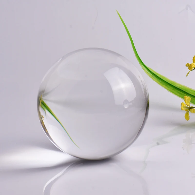 Фотография 80 мм хрустальный шар орнамент фэншуй кварцевый волшебный стеклянный