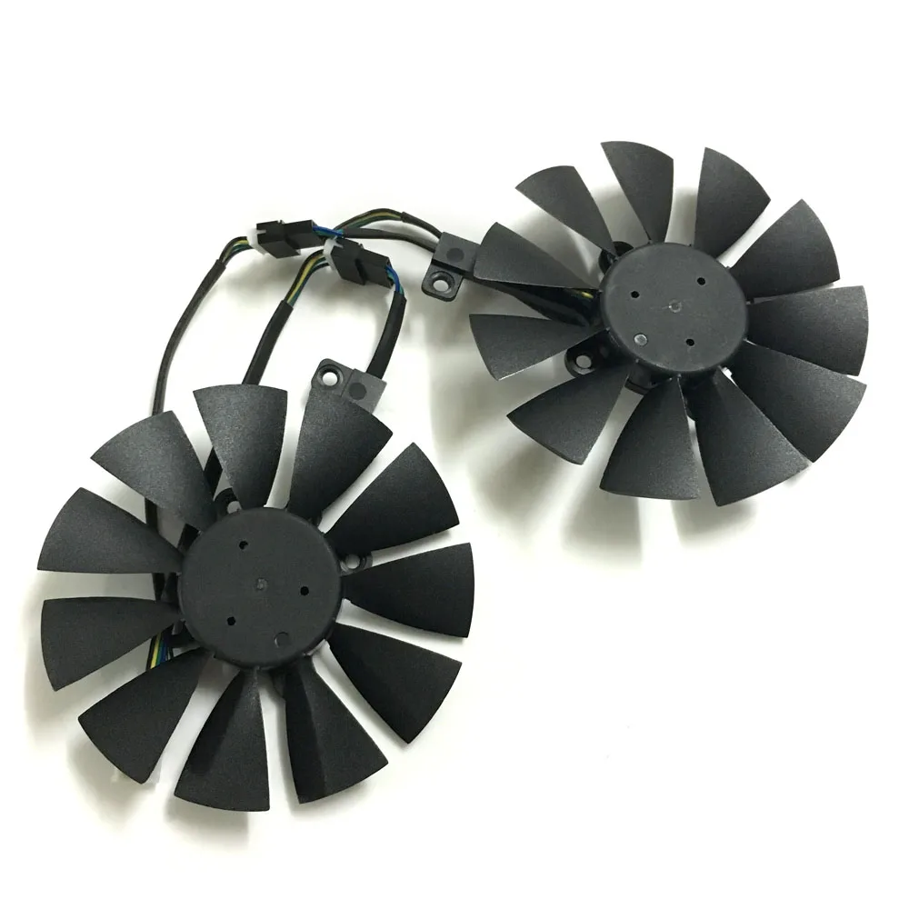 2 шт./компл. GTX 1070 1060 VGA GPU Радиатор вентилятора видеокарты для ASUS GTX1060 GTX1070 двойной