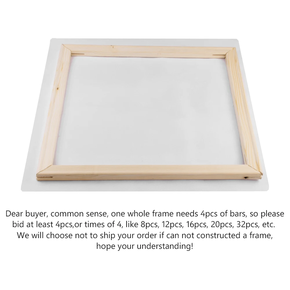 2Pcs Wood Stretcher Strip Bar Frame For Canvas Painting Art Gallery Painting Frame for canvas oil painting nature wood DIY frame