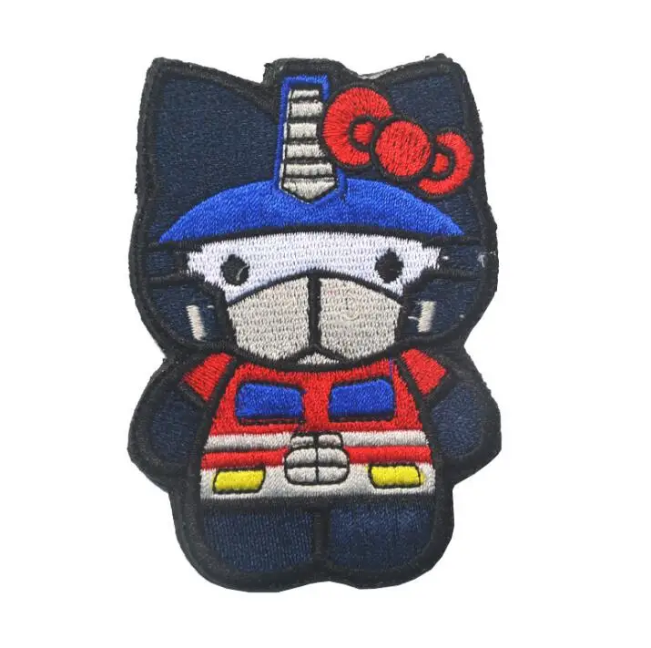 J Вышивка значок военный веер тактический стиль герои мультфильмов/hello kitty/армейский значок ручной Швейные наружные аксессуары - Цвет: J