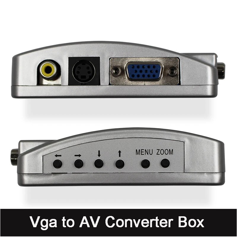 Адаптер VGA AV комплект для преобразования порта в Композитный RCA S Video выход