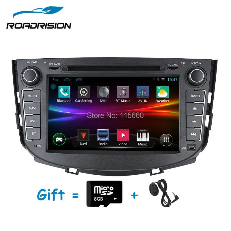 RoadRision автомобильный dvd плеер Android 6 0 для LIFAN X60 2011 2012 с GPS навигацией Радио RDS Bluetooth Wifi