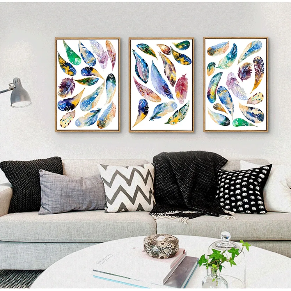 Скандинавское украшение летающая Радуга красочное перо с номером сделай сам