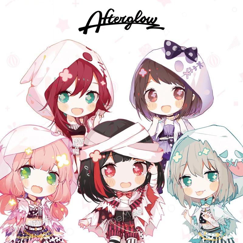 Аниме игра BanG Dream! Afterglow Ran Mitake Moca Aoba Tsugumi Hazawa акриловый брелок для косплея подвеска