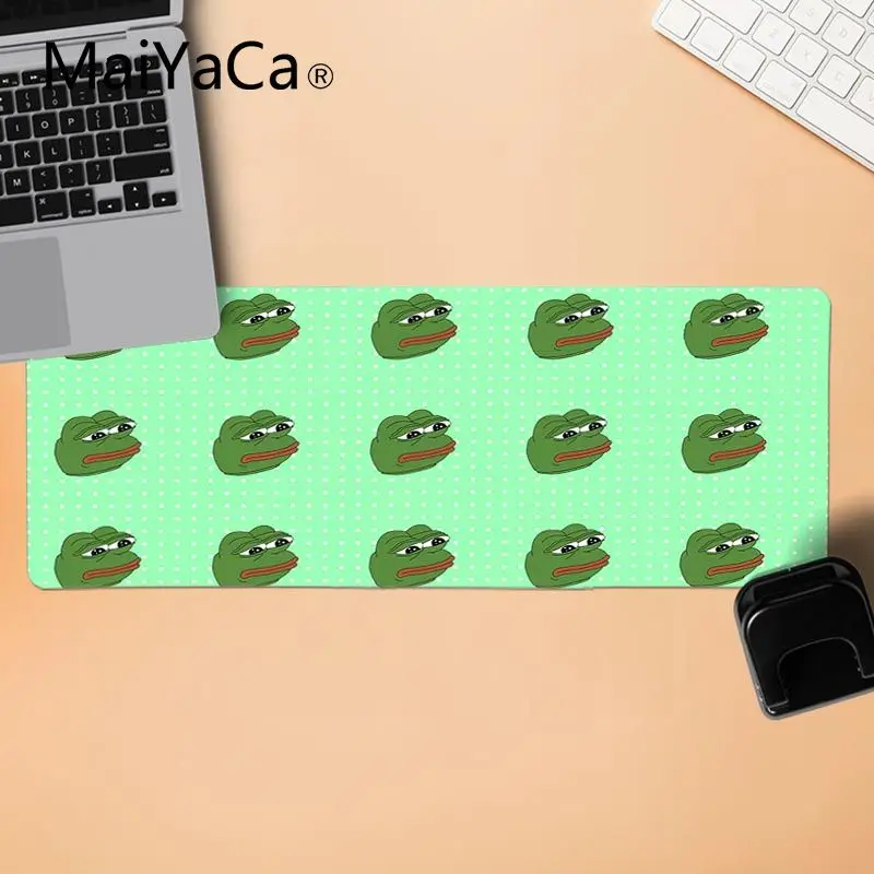 LockEdge 30X90cm MaiYaCa Забавный лягушонок Пепе индивидуальные коврики для мыши компьютерный Аниме Коврик для мыши и ноутбука резиновая мышь прочный Настольный коврик для мыши - Цвет: LockEdge 30X90cm