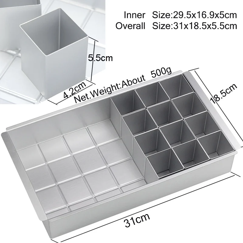 High Quality Alphabet Letters Number aluminium alloy Baking Cake Pan Mold Modular Adjustable Shape Bread Dish |
