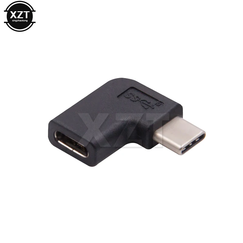 90 градусов правый угол USB 3 1 к Type C адаптер конвертер папа женскому для Android Huawei mate20