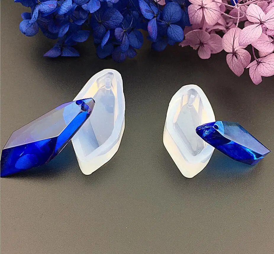 2 шт. силиконовая форма в виде ромба с отверстием для эпоксидной смолы|mould mould|mould