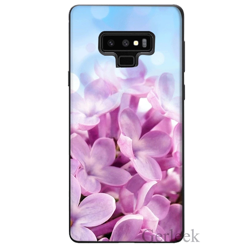 Черный чехол ТПУ из с рисунком для Samsung Galaxy A3 A5 A6 2016 2017 Plus 2018 | Мобильные телефоны и